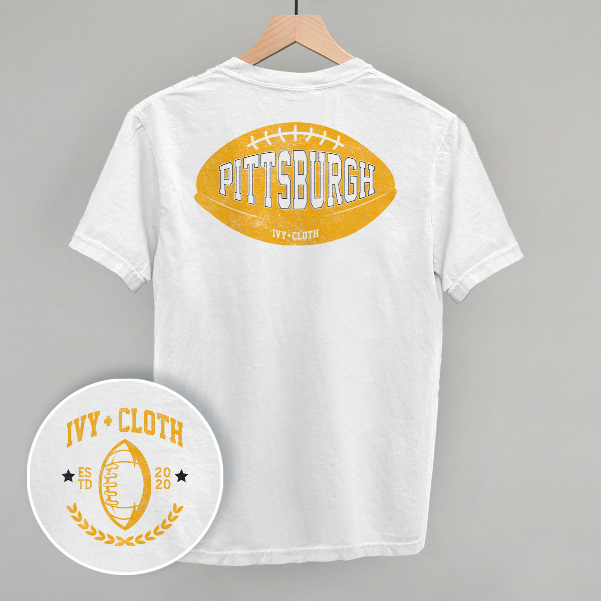 Pittsburgh Football (Back Print) - clothing by TeeHivey.com (Image 2)