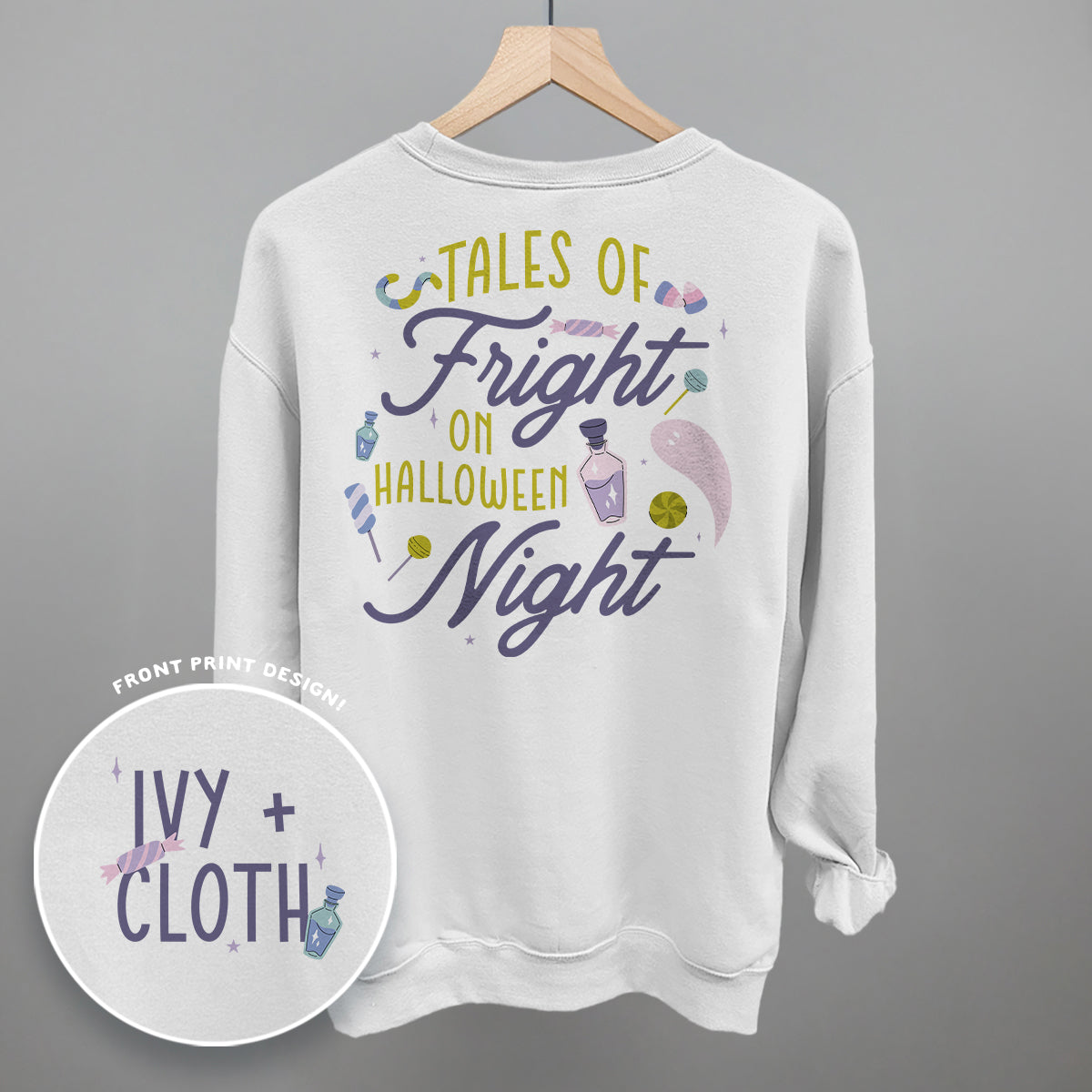 Tales of Fright On Halloween Night (Back Print) - clothing by TeeHivey.com (Image 3)