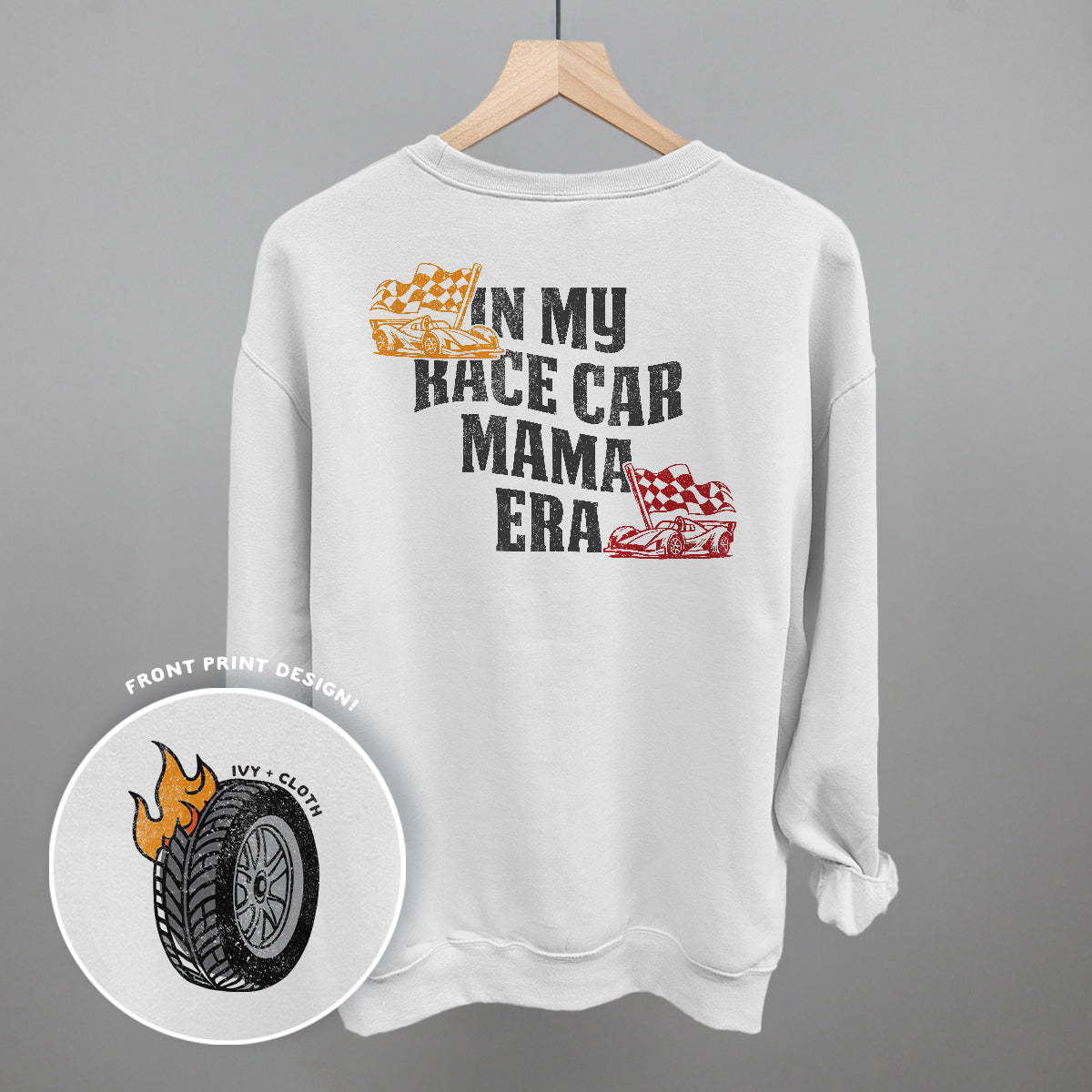 In My Race Car Mama Era (Back Print) - clothing by TeeHivey.com (Image 4)