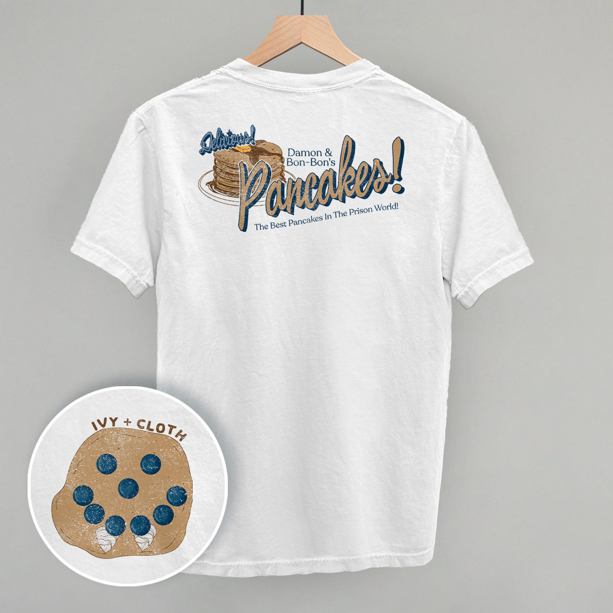Damon & Bon-Bon's Pancakes (Back Print) - clothing by TeeHivey.com (Image 4)
