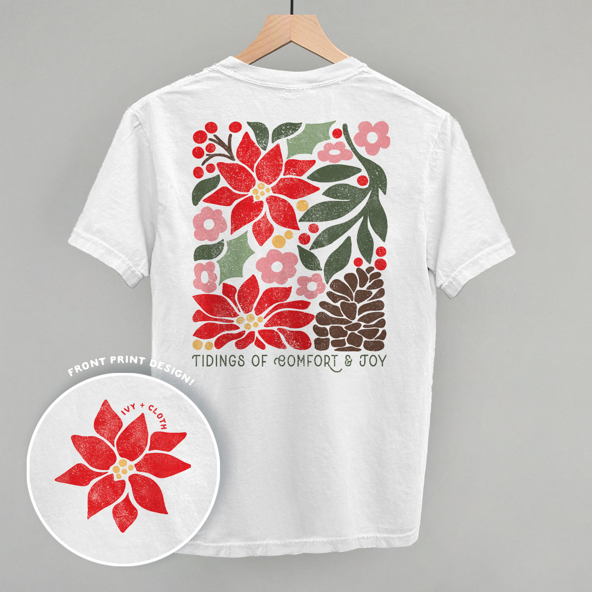 Tidings Of Comfort & Joy (Back Print) - clothing by TeeHivey.com (Image 4)
