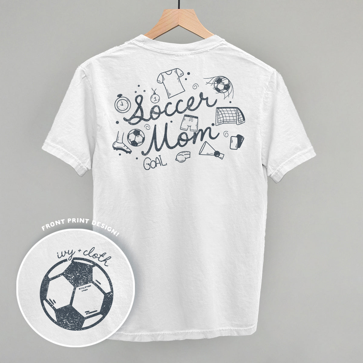 Soccer Mom (Script + Doodles) (Back Print)