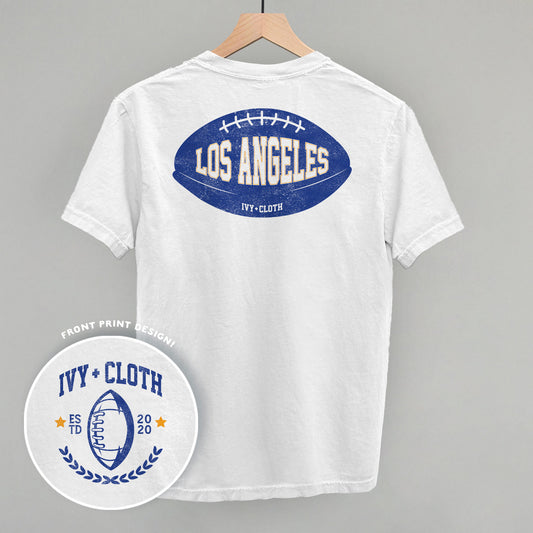 Los Angeles Football (Dark Blue) (Back Print) - clothing by TeeHivey.com (Image 1)