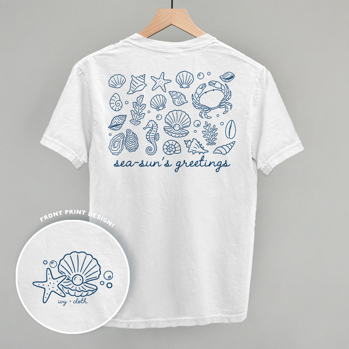 Sea-Sun's Greetings (Back Print) - clothing by TeeHivey.com (Image 4)