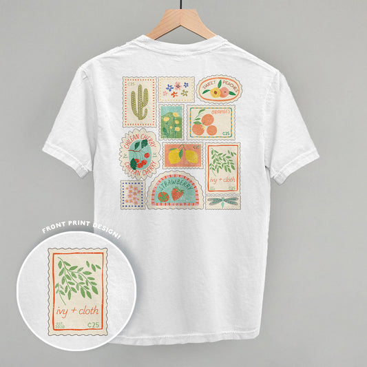 Postage Stamp Doodles (Back Print) - clothing by TeeHivey.com (Image 1)