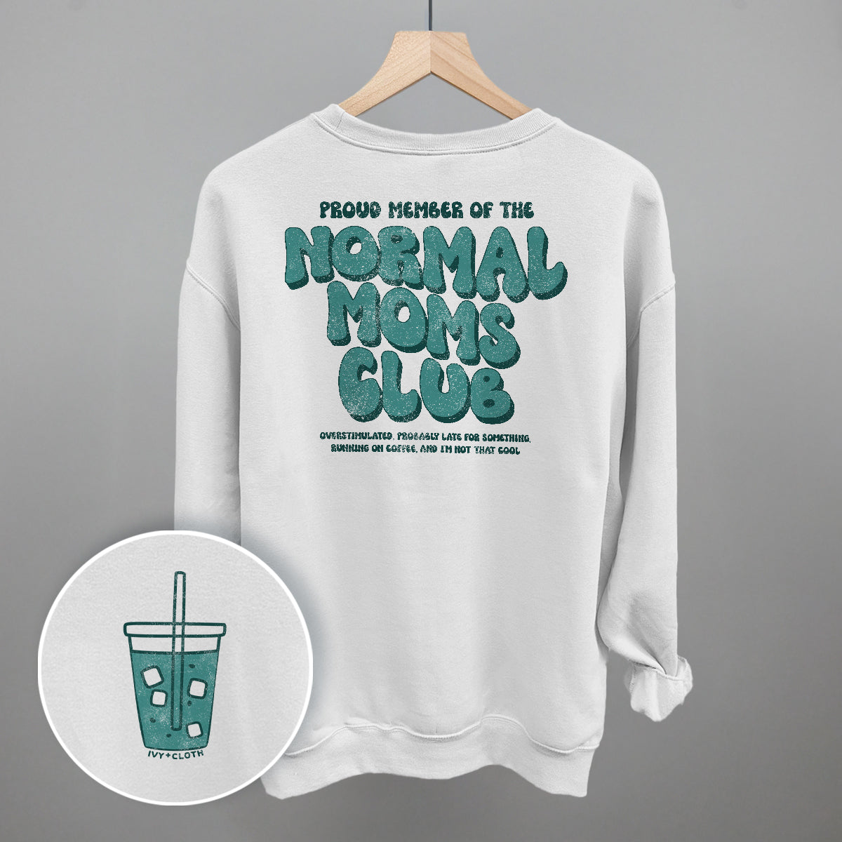 Normal Moms Club (Back Print) - clothing by TeeHivey.com (Image 4)