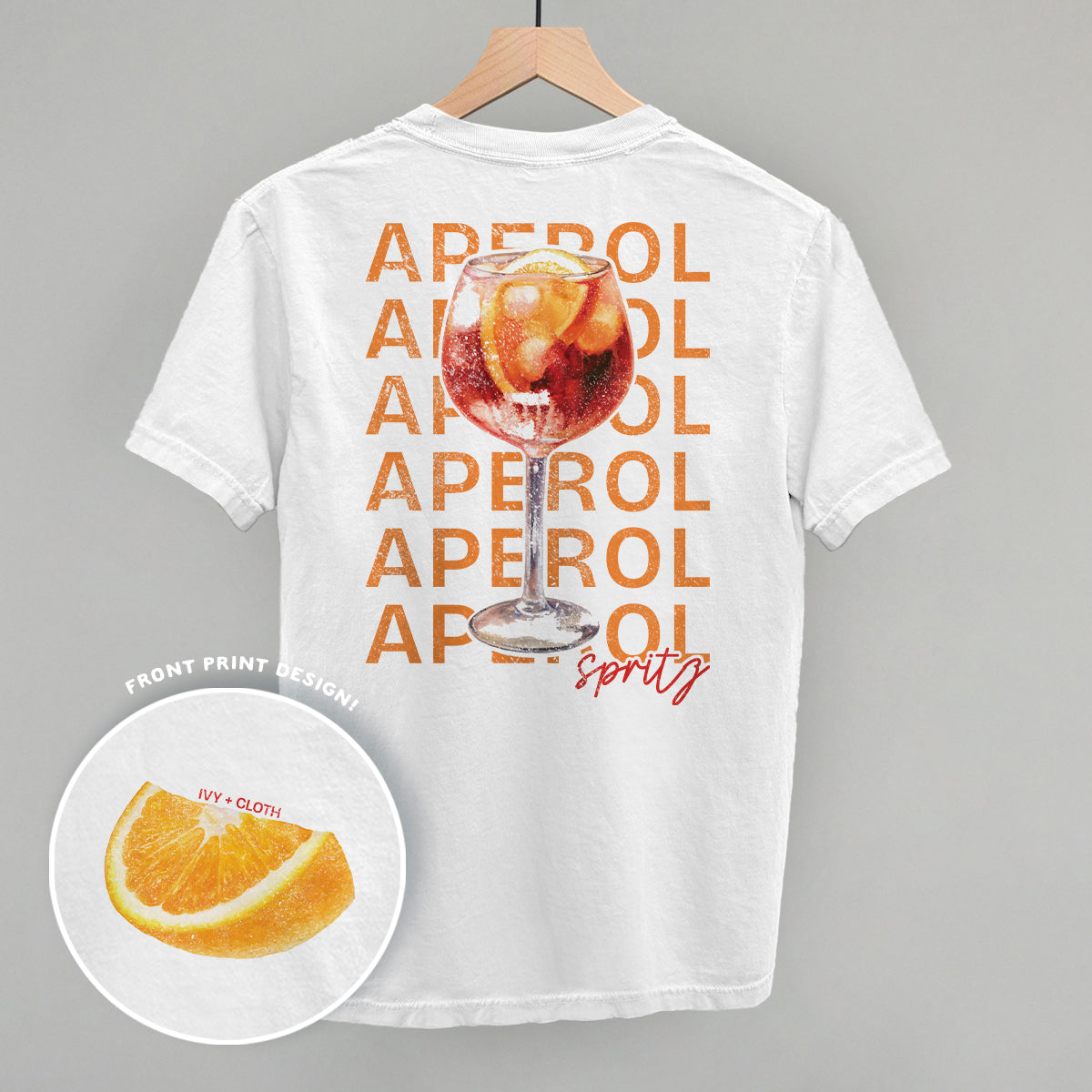 Aperol Spritz (Back Print) - clothing by TeeHivey.com (Image 2)