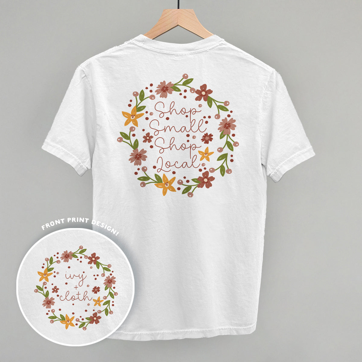 Shop Small Shop Local Back Print - clothing by TeeHivey.com (Image 4)