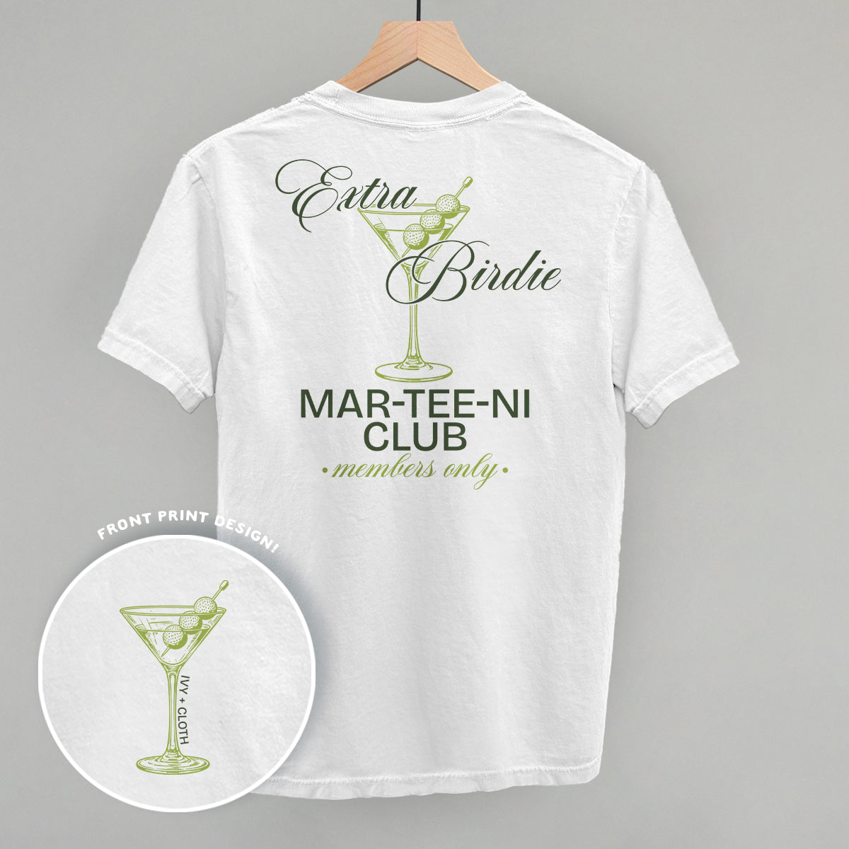 Extra Birdie Mar-Tee-Ni Club (Back Print) - clothing by TeeHivey.com (Image 2)