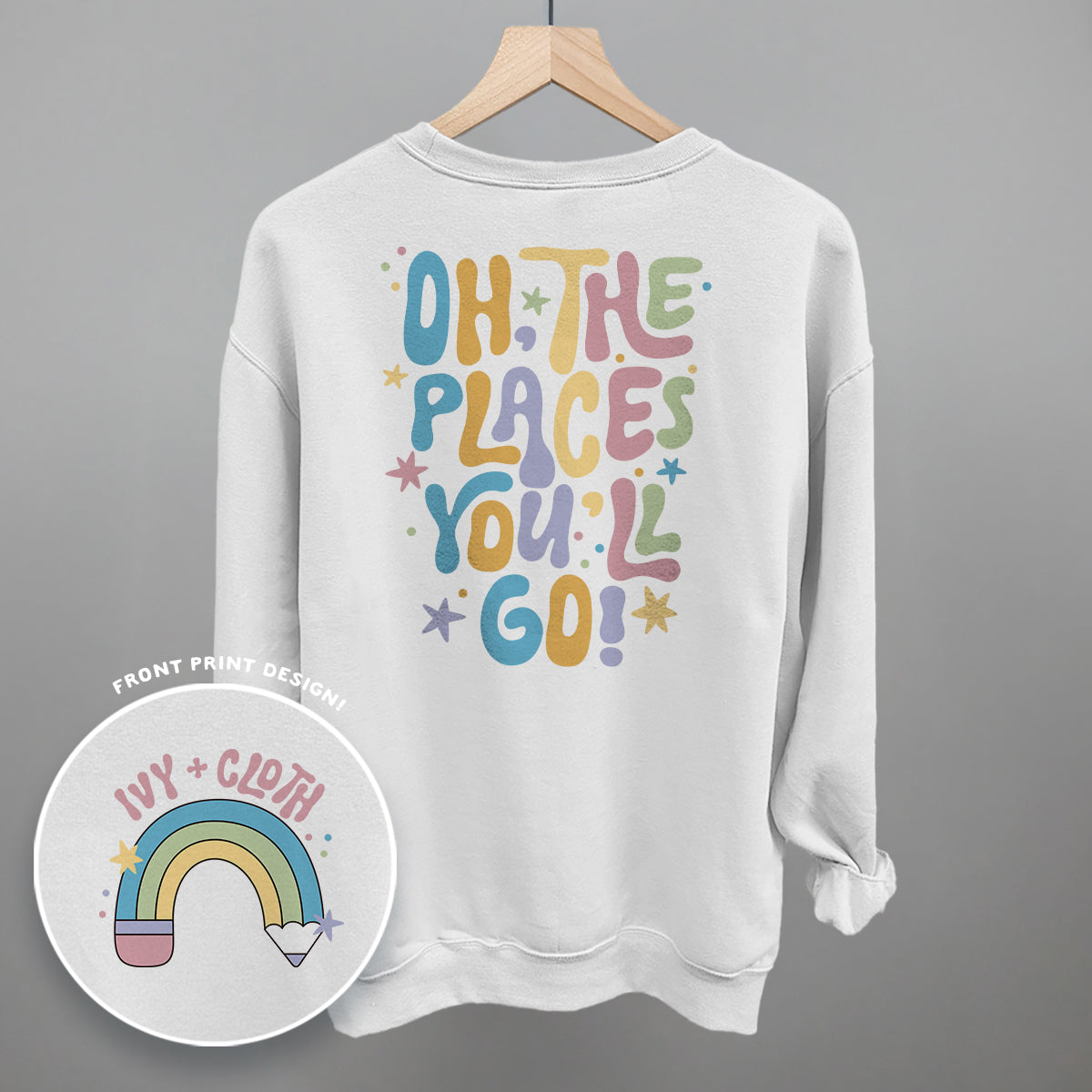 Oh, The Places You'll Go (Back Print) - clothing by TeeHivey.com (Image 3)