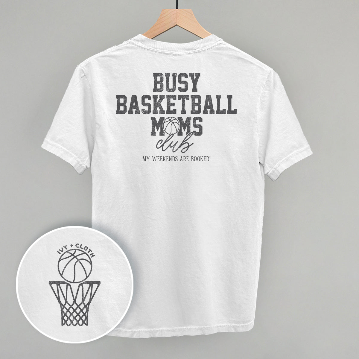 Busy Basketball Moms Club (Back Print) - clothing by TeeHivey.com (Image 2)