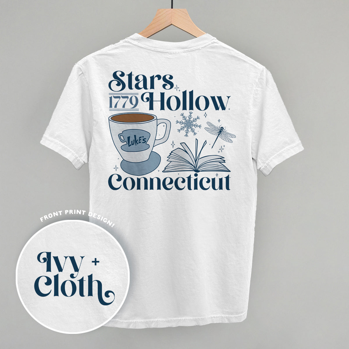Stars Hollow CT Winter (Back Print) - clothing by TeeHivey.com (Image 4)