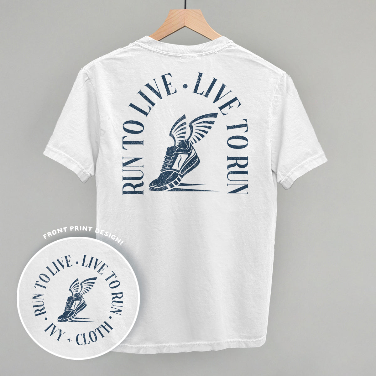 Run To Live, Live To Run (Back Print) - clothing by TeeHivey.com (Image 3)