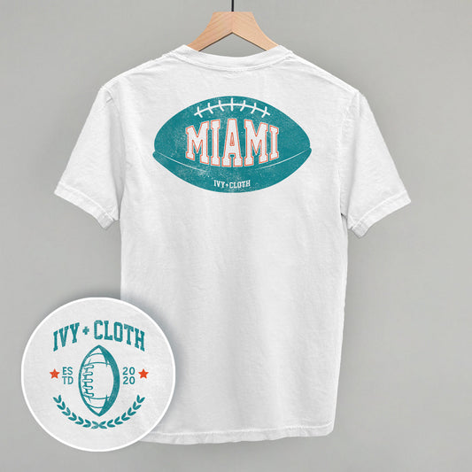 Miami Football (Back Print) - clothing by TeeHivey.com (Image 1)