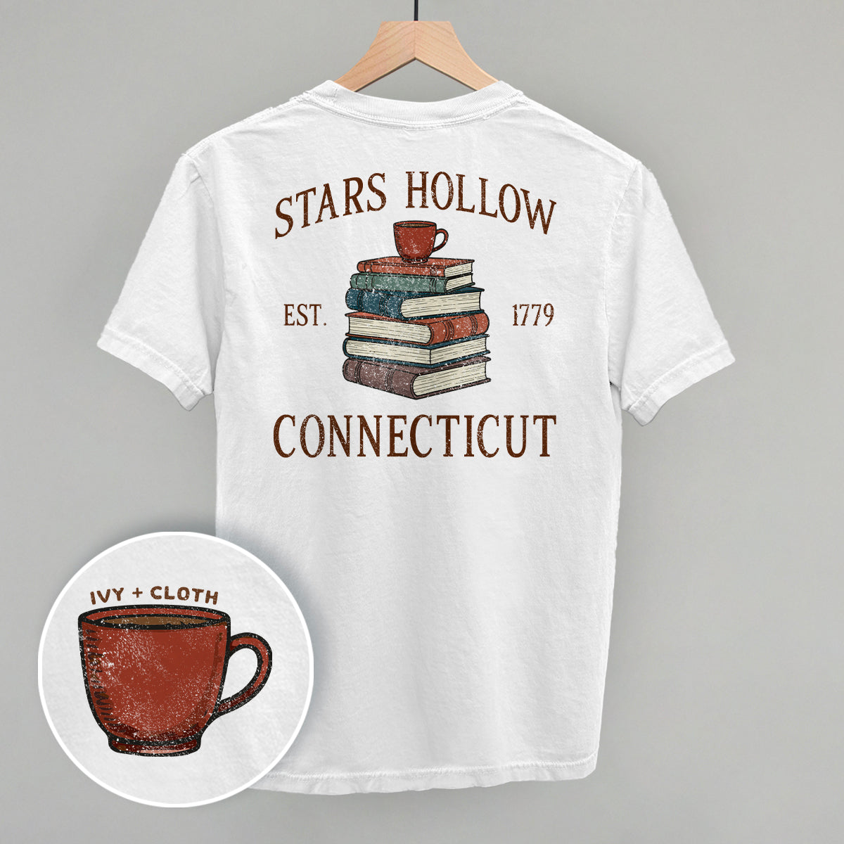 Stars Hollow CT (Back Print) - clothing by TeeHivey.com (Image 2)