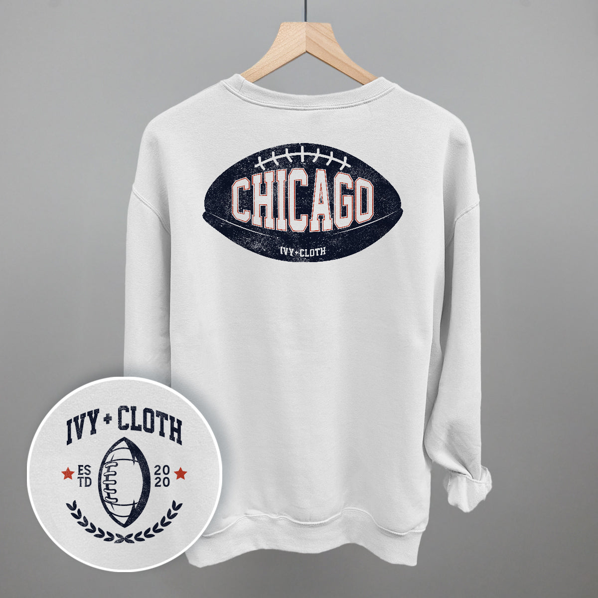 Chicago Football (Back Print) - clothing by TeeHivey.com (Image 1)
