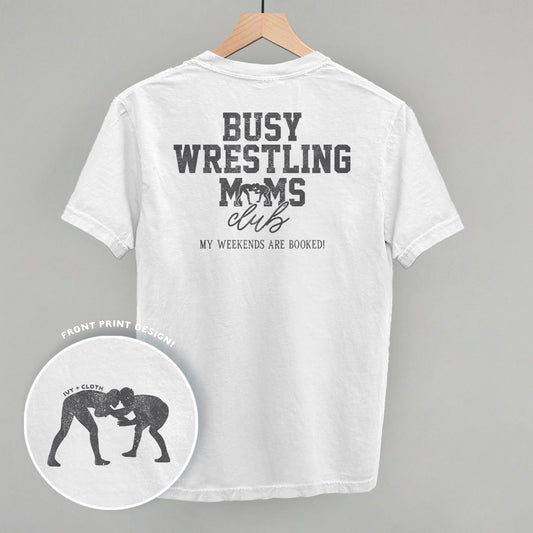 Busy Wrestling Moms Club (Back Print) - clothing by TeeHivey.com (Image 1)