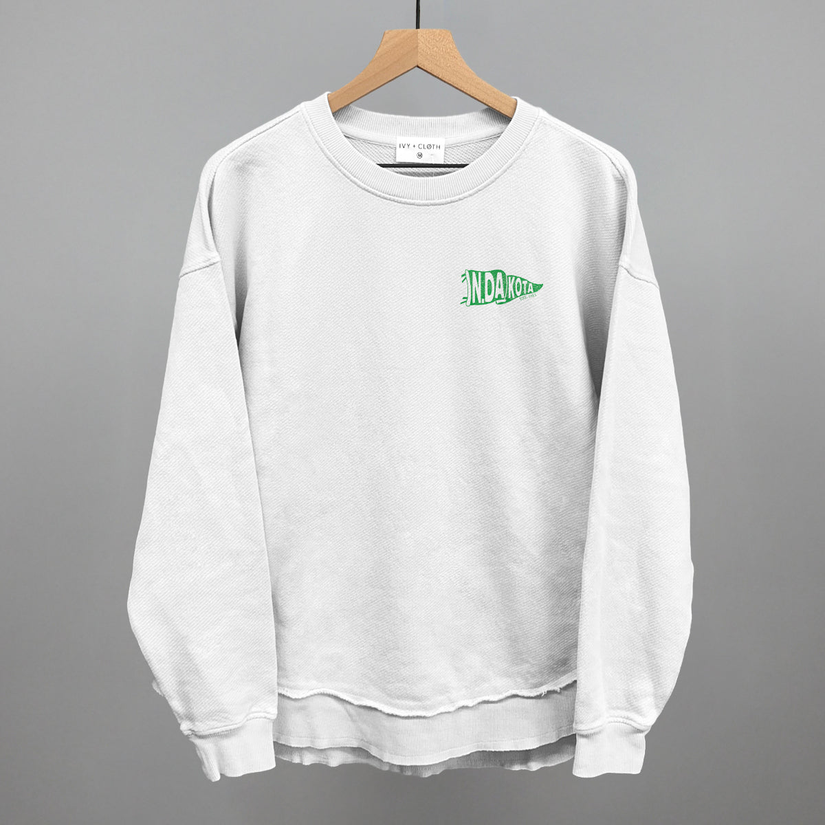 North Dakota Pennant Flag (Left Chest) - clothing by TeeHivey.com (Image 5)