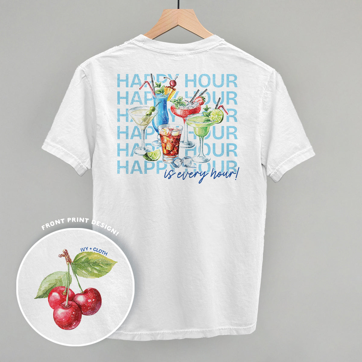 Happy Hour (Back Print) - clothing by TeeHivey.com (Image 3)