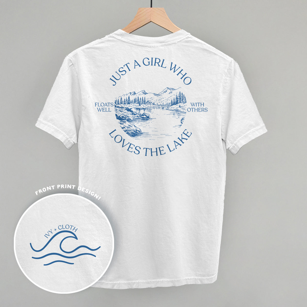 Just A Girl Who Loves The Lake (Back Print) - clothing by TeeHivey.com (Image 1)