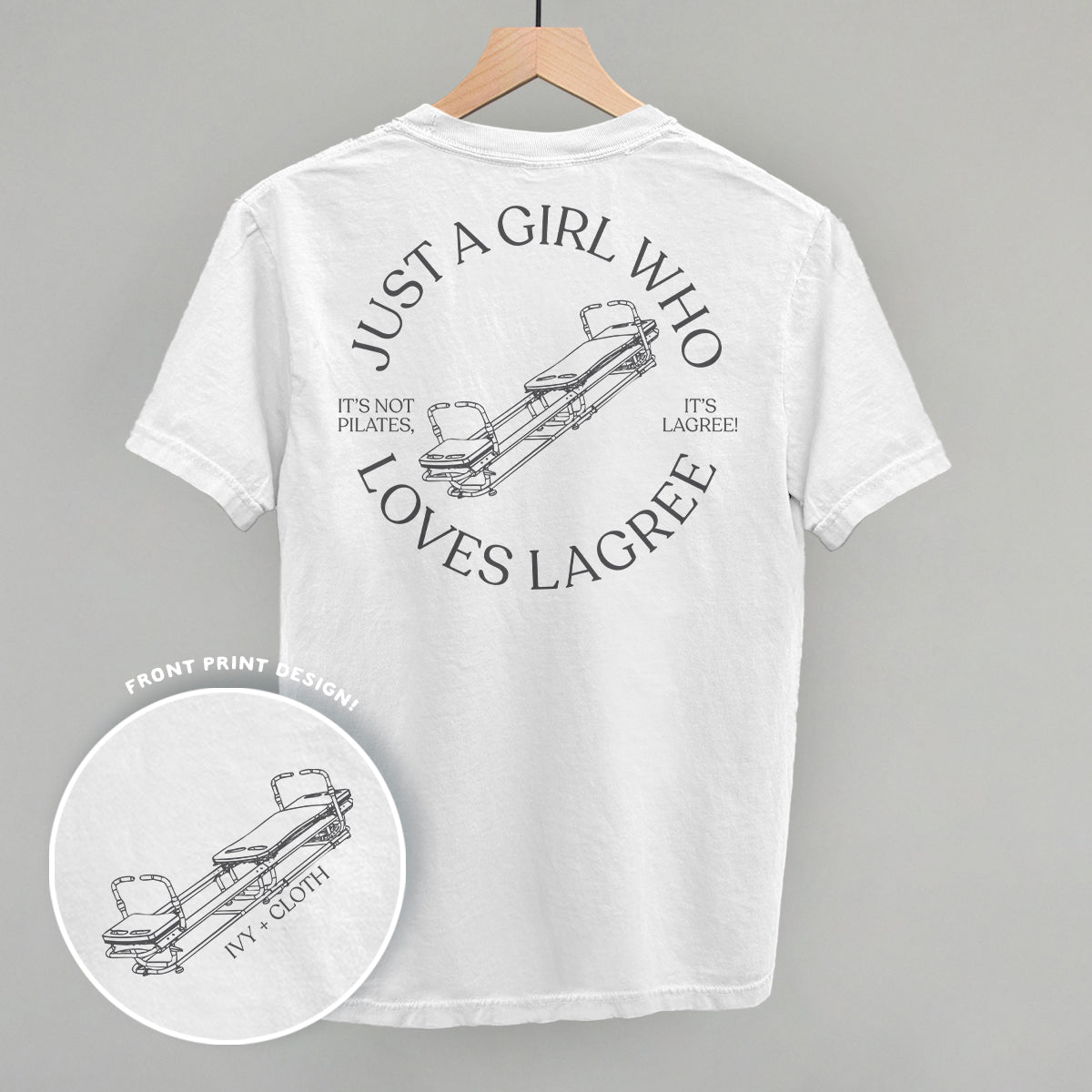 Just A Girl Who Loves Lagree (Back Print) - clothing by TeeHivey.com (Image 4)