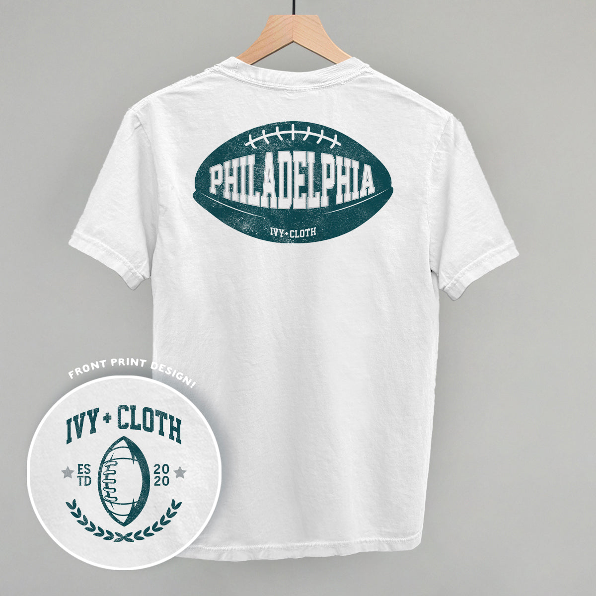 Philadelphia Football (Back Print) - clothing by TeeHivey.com (Image 3)