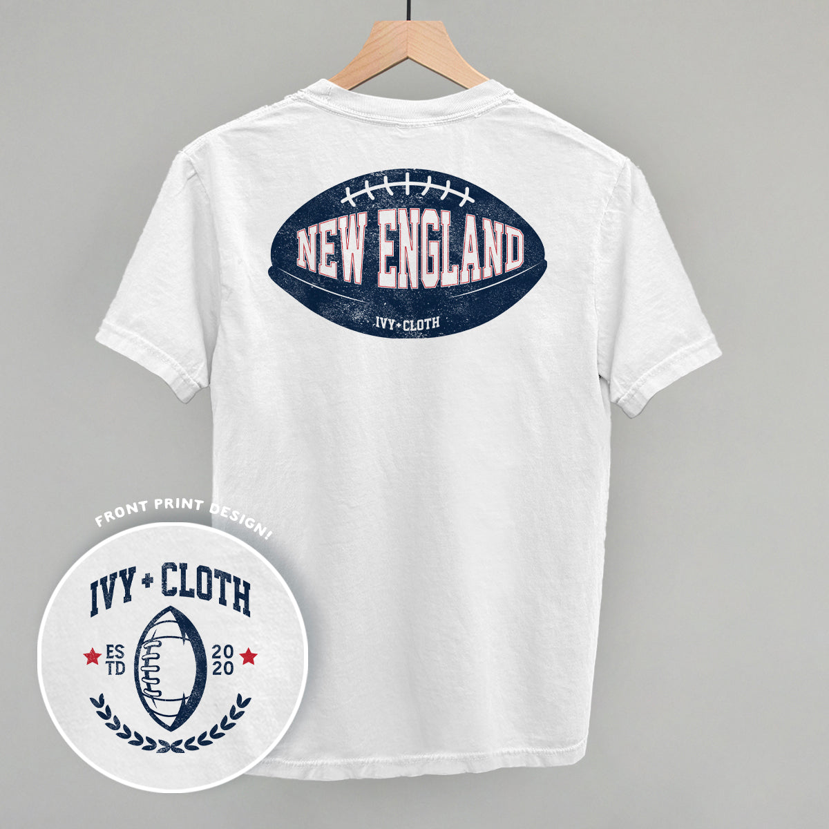 New England Football (Back Print) - clothing by TeeHivey.com (Image 3)