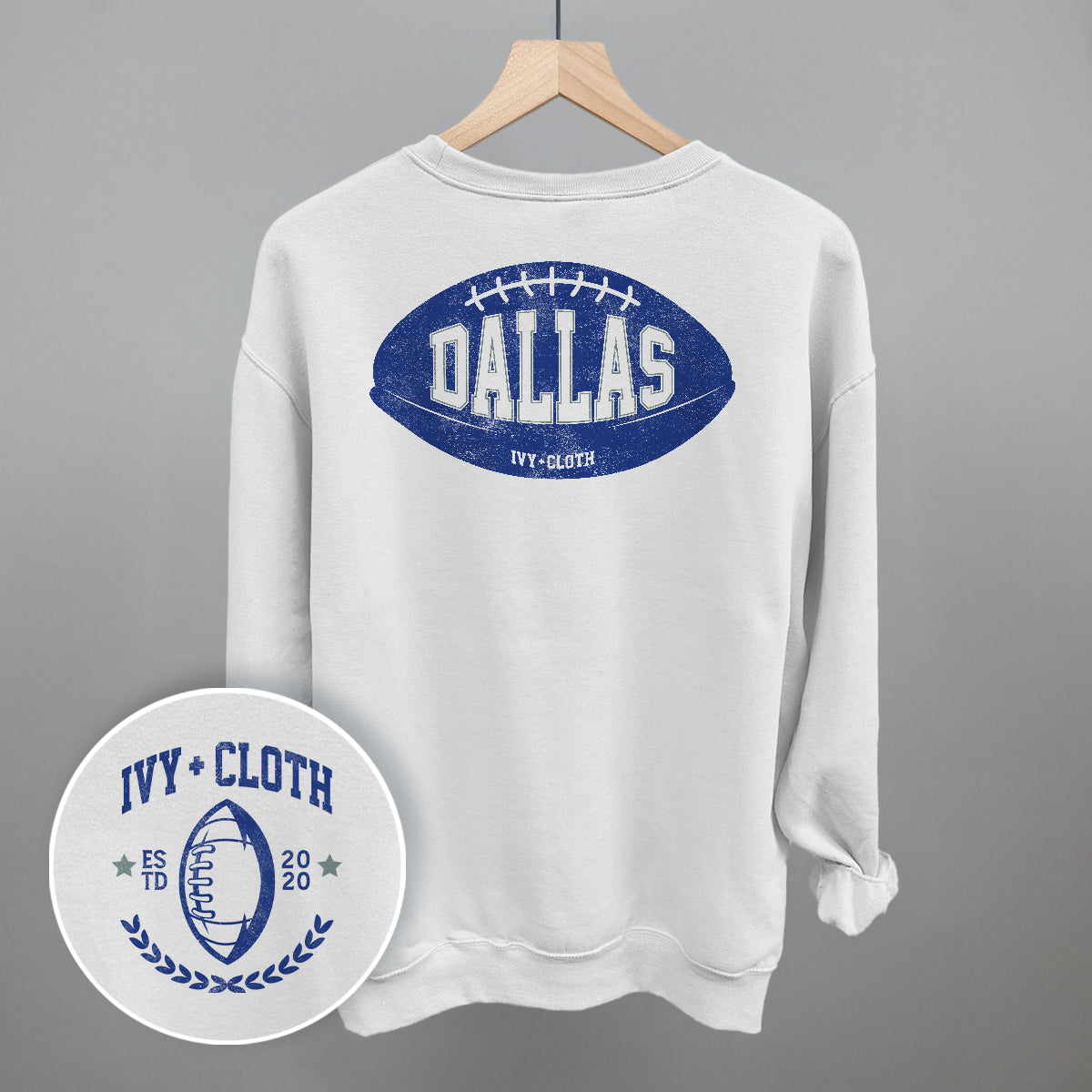Dallas Football (Back Print) - clothing by TeeHivey.com (Image 1)