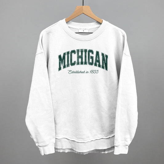 Michigan Varsity Arch (Green) - clothing by TeeHivey.com (Image 1)