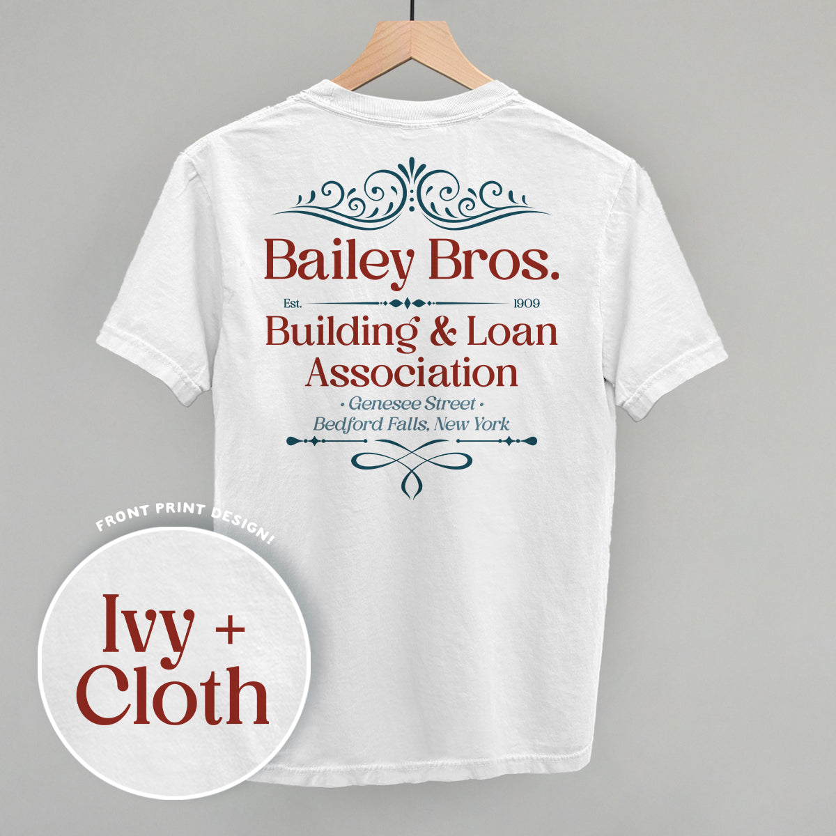 Bailey Bros. Building & Loan (Back Print) - clothing by TeeHivey.com (Image 3)