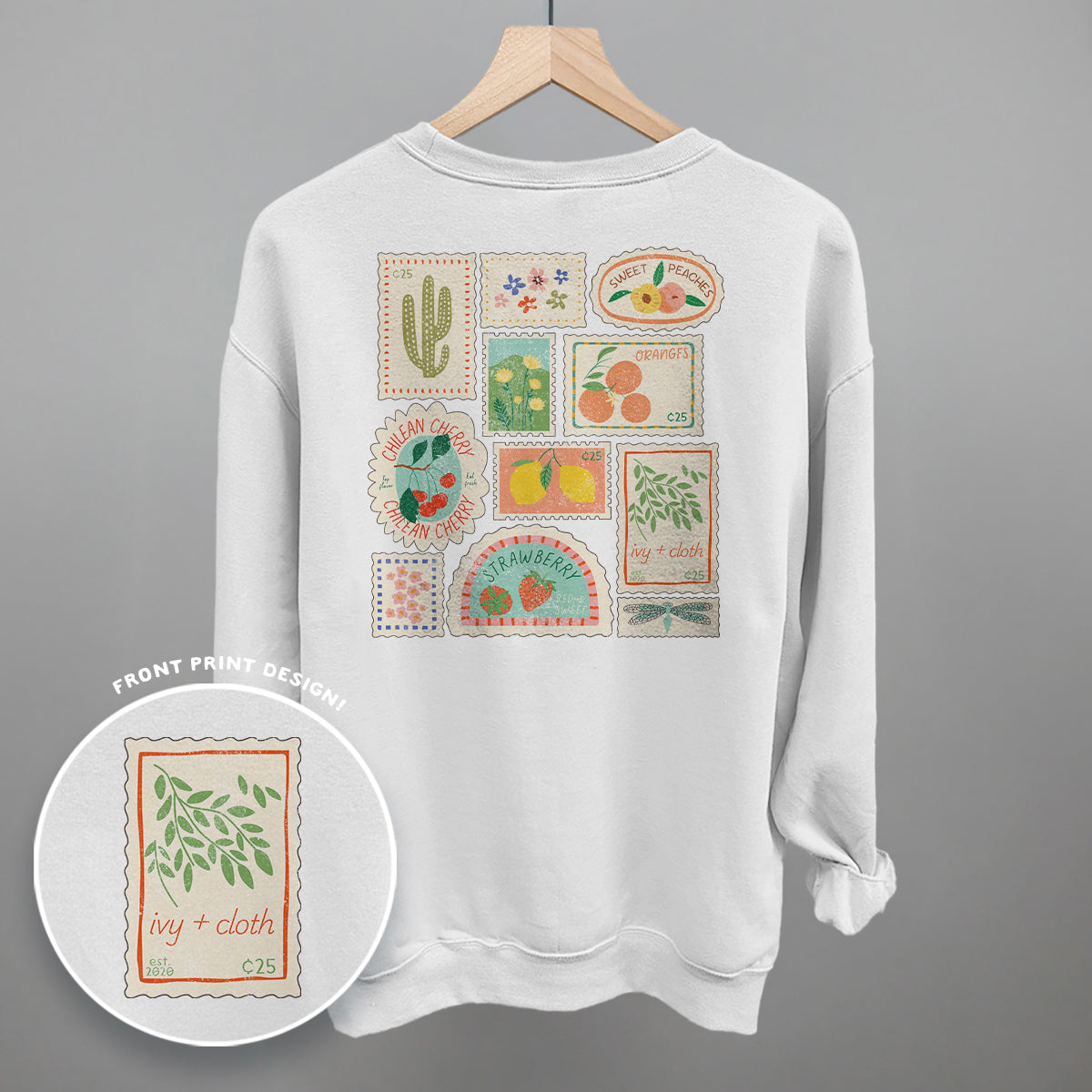 Postage Stamp Doodles (Back Print) - clothing by TeeHivey.com (Image 2)
