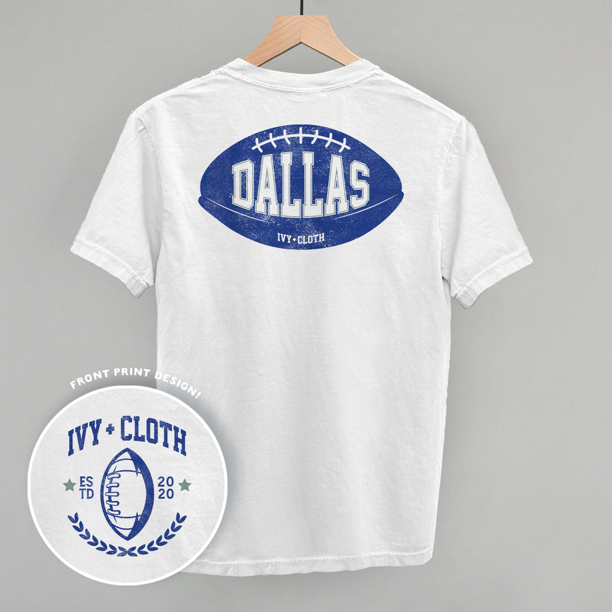 Dallas Football (Back Print) - clothing by TeeHivey.com (Image 3)