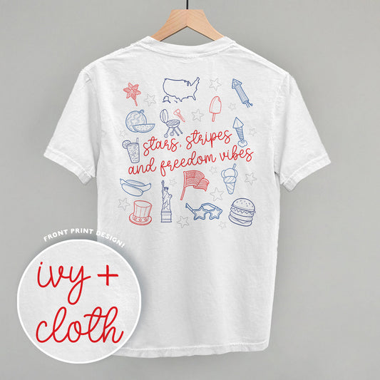 Stars, Stripes And Freedom Vibes (Back Print)