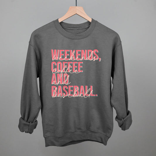 Weekends Coffee Baseball - clothing by TeeHivey.com