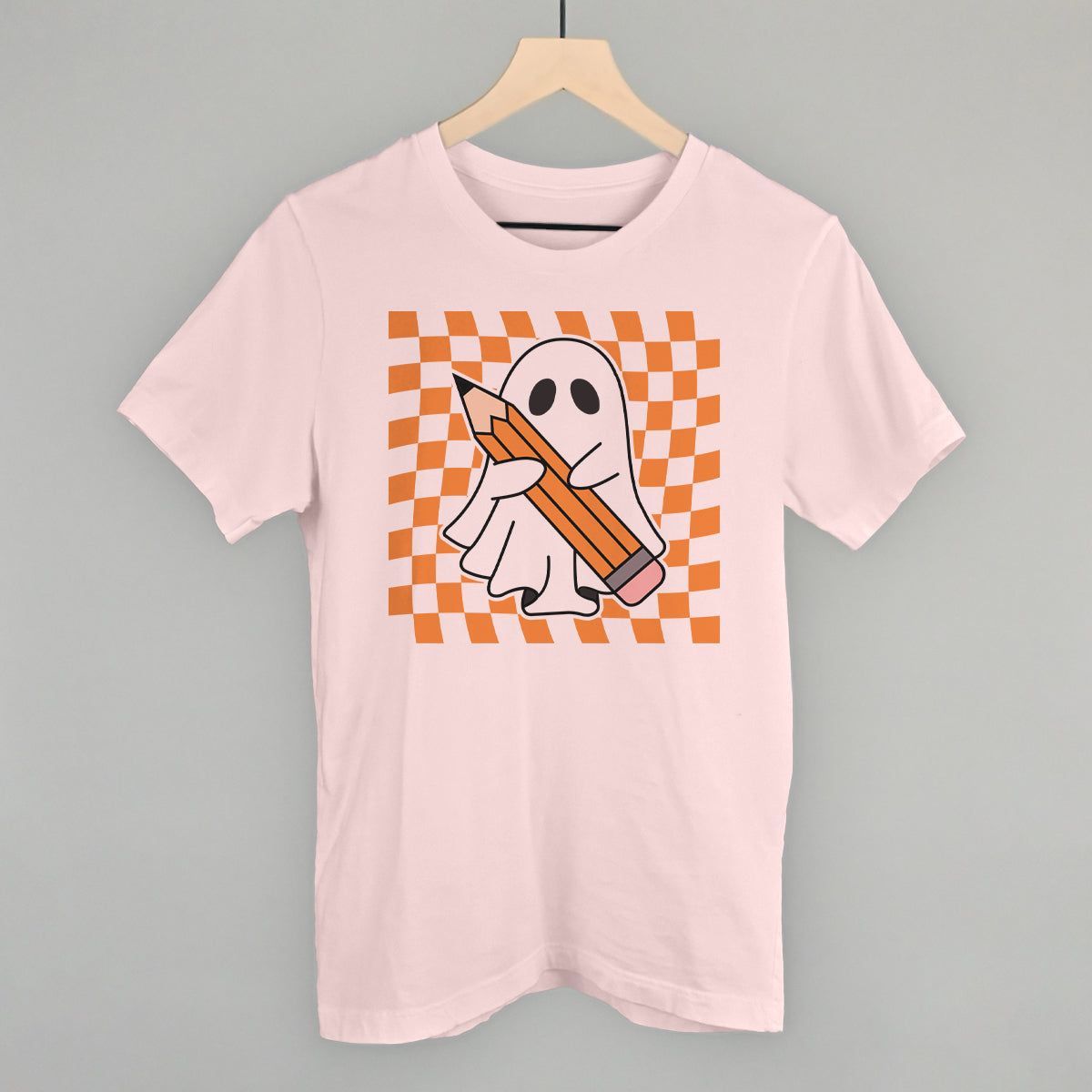 Pencil Ghost Trippy Checkerboard - clothing by TeeHivey.com (Image 4)