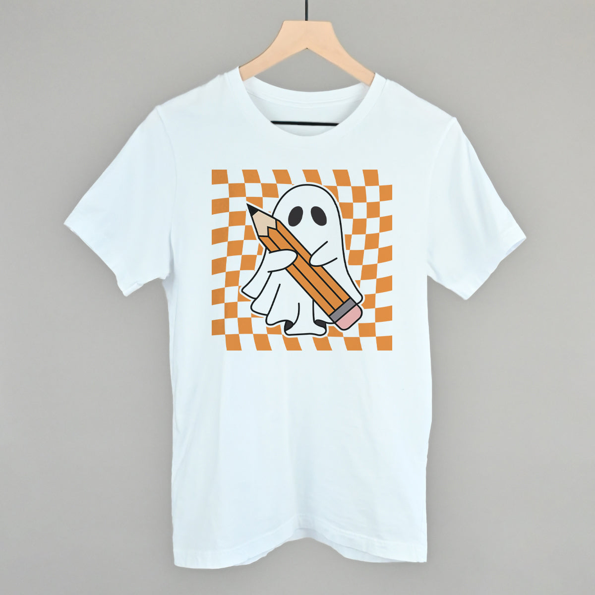 Pencil Ghost Trippy Checkerboard - clothing by TeeHivey.com (Image 5)