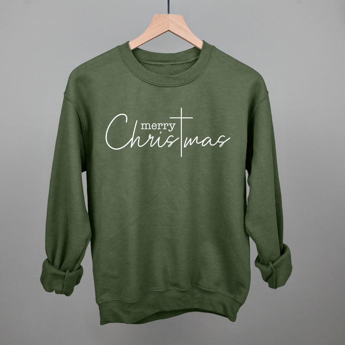 Merry Christmas Cross - clothing by TeeHivey.com (Image 5)