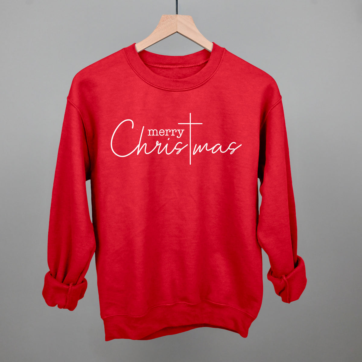 Merry Christmas Cross - clothing by TeeHivey.com (Image 4)
