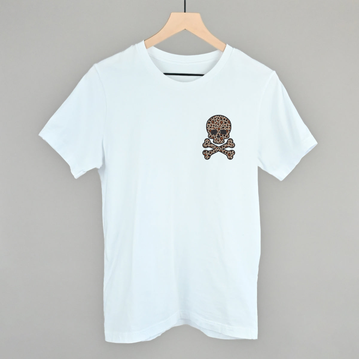 Leopard Print Skull (Left Chest) - clothing by TeeHivey.com (Image 2)