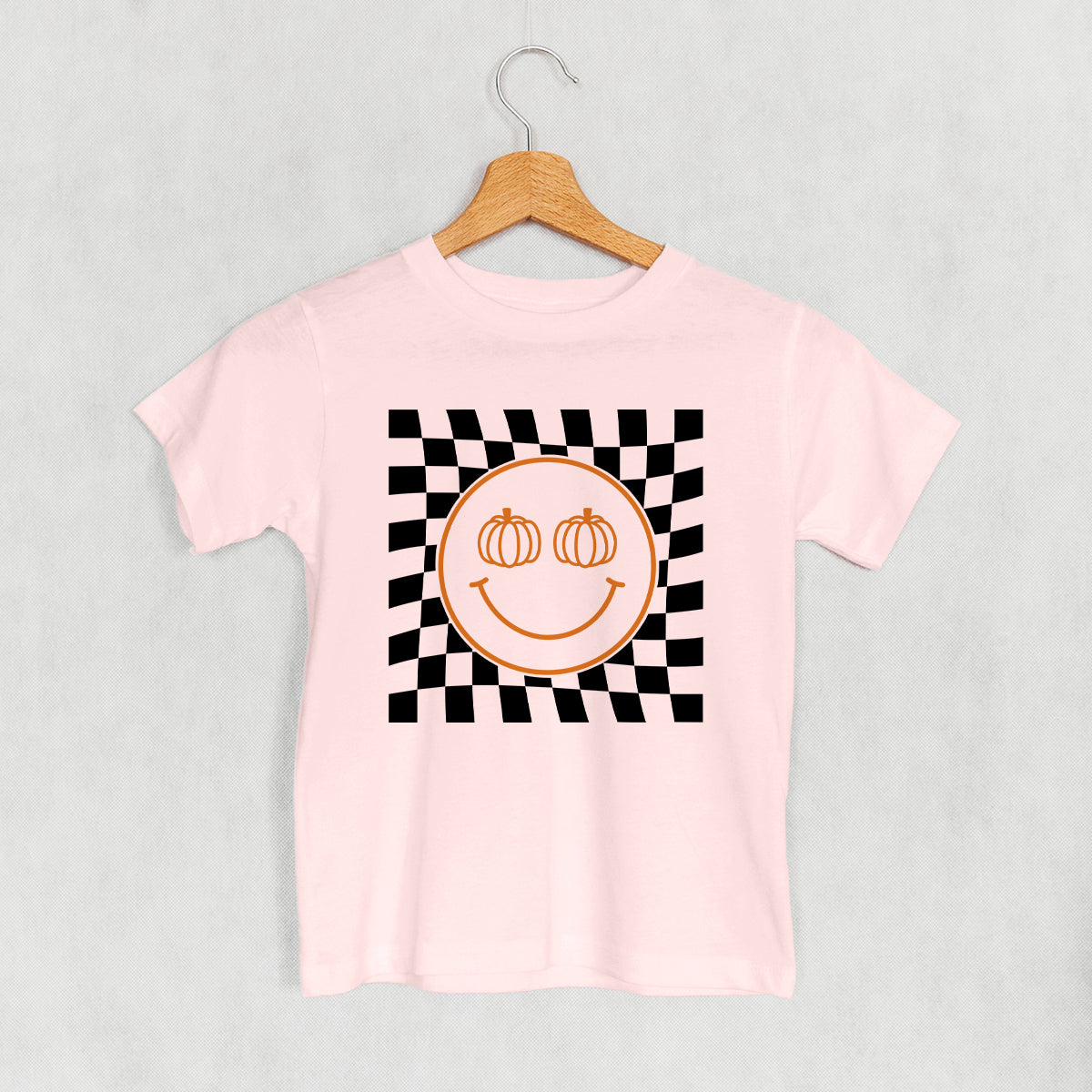 Pumpkin Smiley Face Checker (Kids)