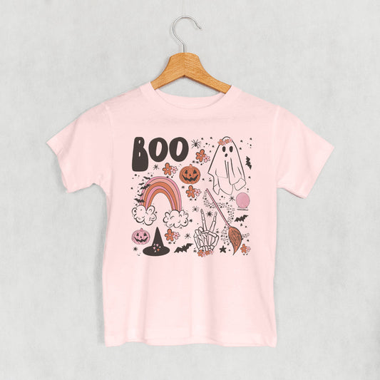 Boo Halloween Sticker Board (Kids) - clothing by TeeHivey.com (Image 1)