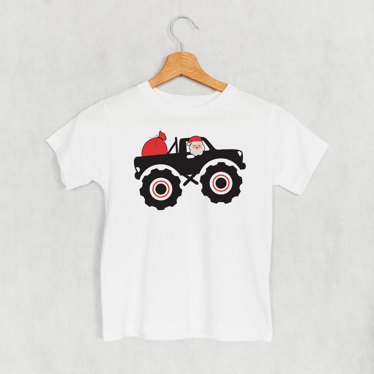 Santa Monster Truck (Kids) - clothing by TeeHivey.com (Image 1)