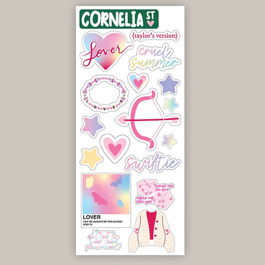 Lover Sticker Sheet (Decal) - clothing by TeeHivey.com (Image 1)