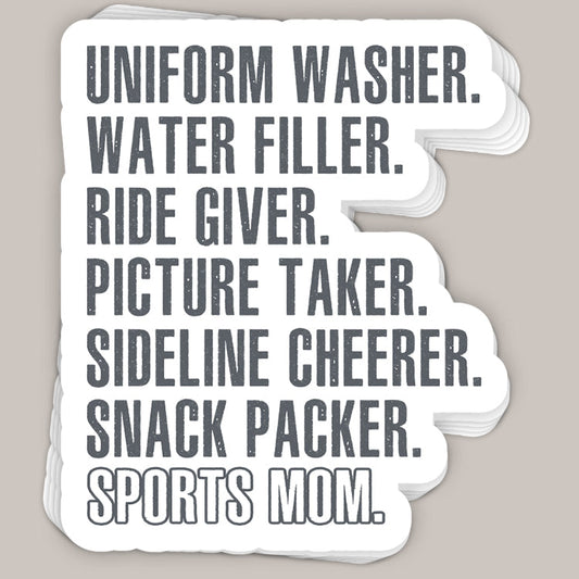 Sports Mom (Grey) Decal