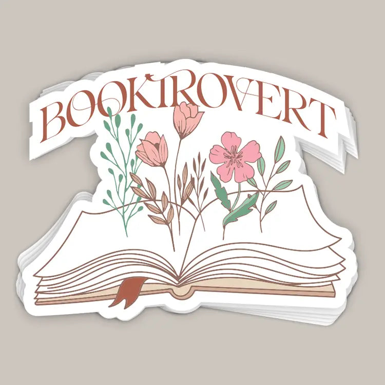 Booktrovert Decal - clothing by TeeHivey.com (Image 1)