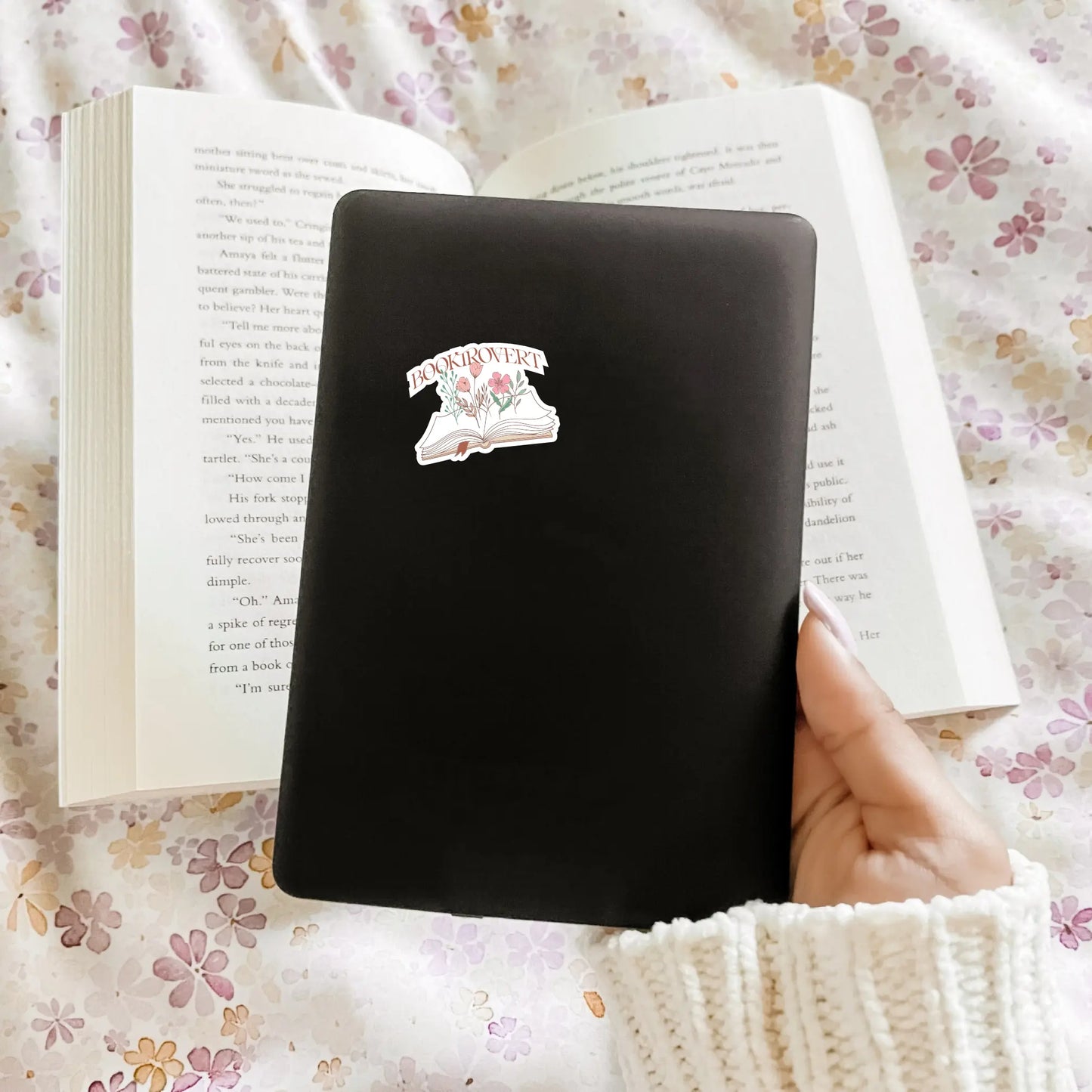 Booktrovert Decal - clothing by TeeHivey.com (Image 2)