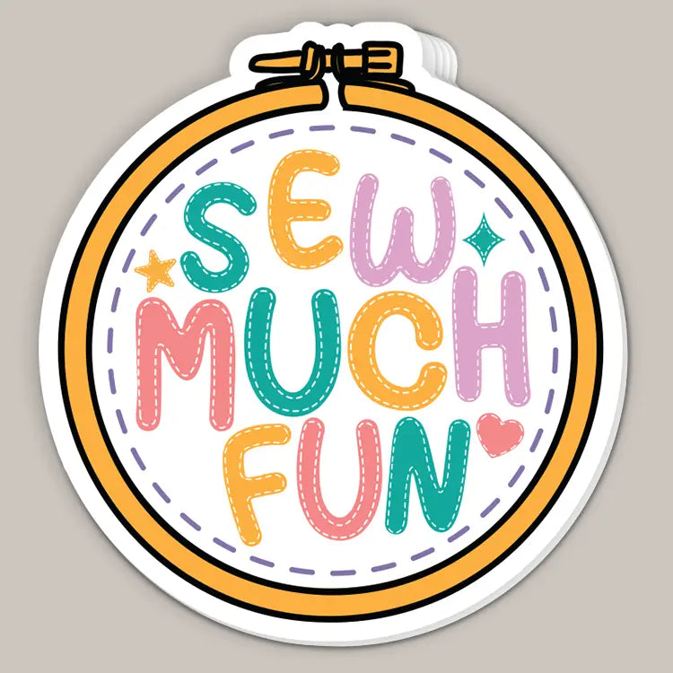 Sew Much Fun (Decal) - clothing by TeeHivey.com (Image 1)