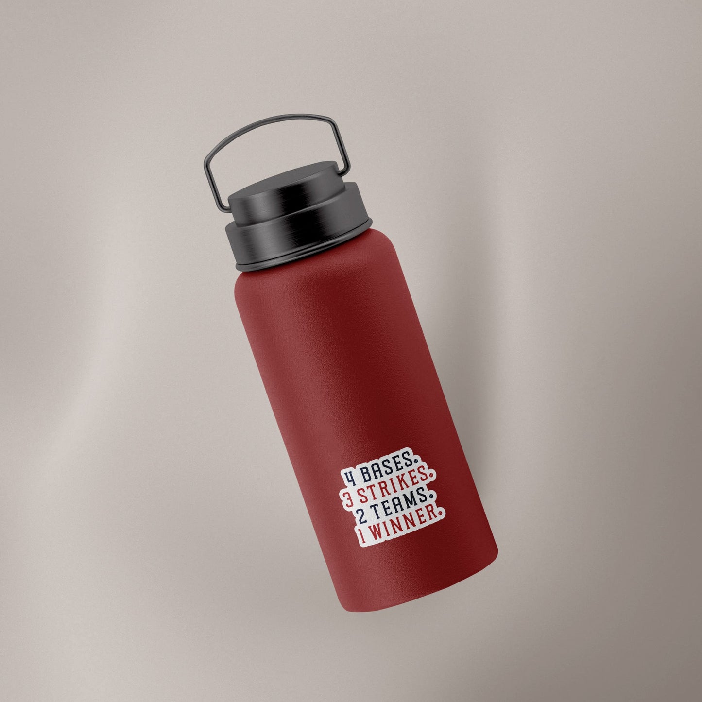 4,3,2,1 Baseball Decal