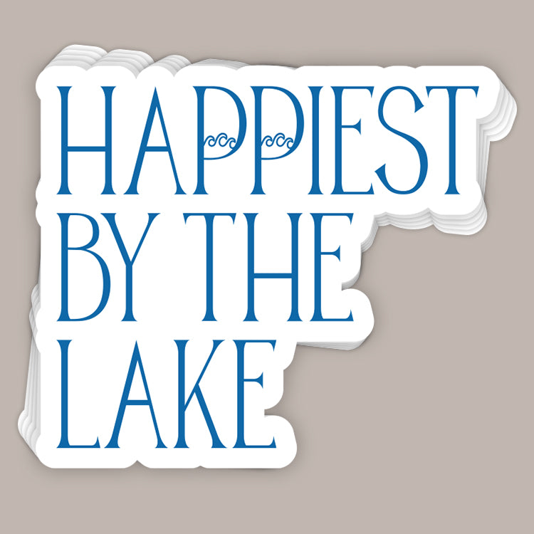 Happiest By The Lake (Decal) - clothing by TeeHivey.com (Image 1)