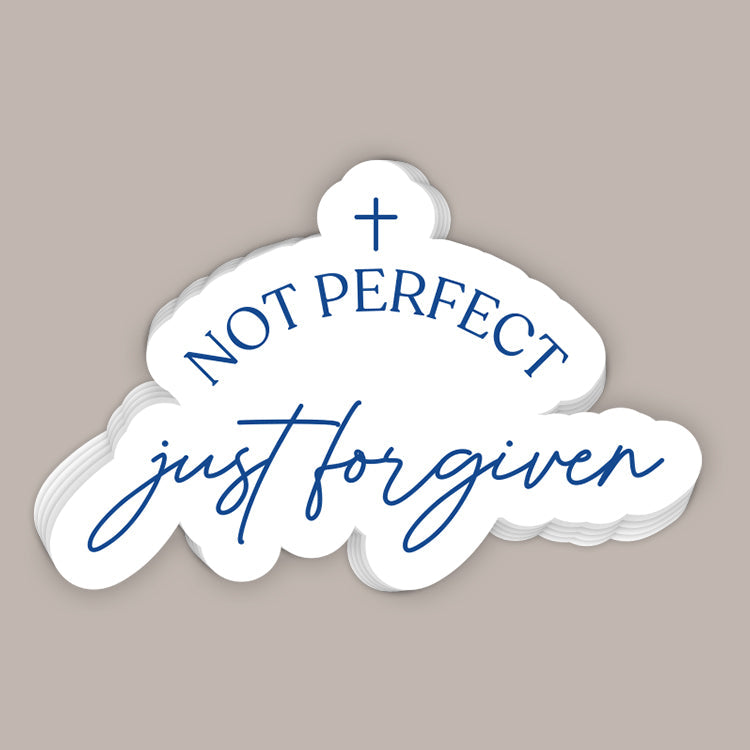 Not Perfect Just Forgiven (Decal) - clothing by TeeHivey.com (Image 1)